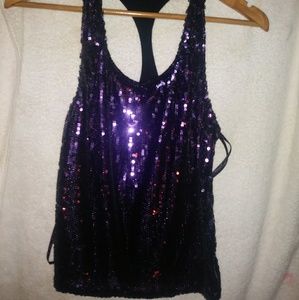 Meterial girl sequenced racerback top. Uec